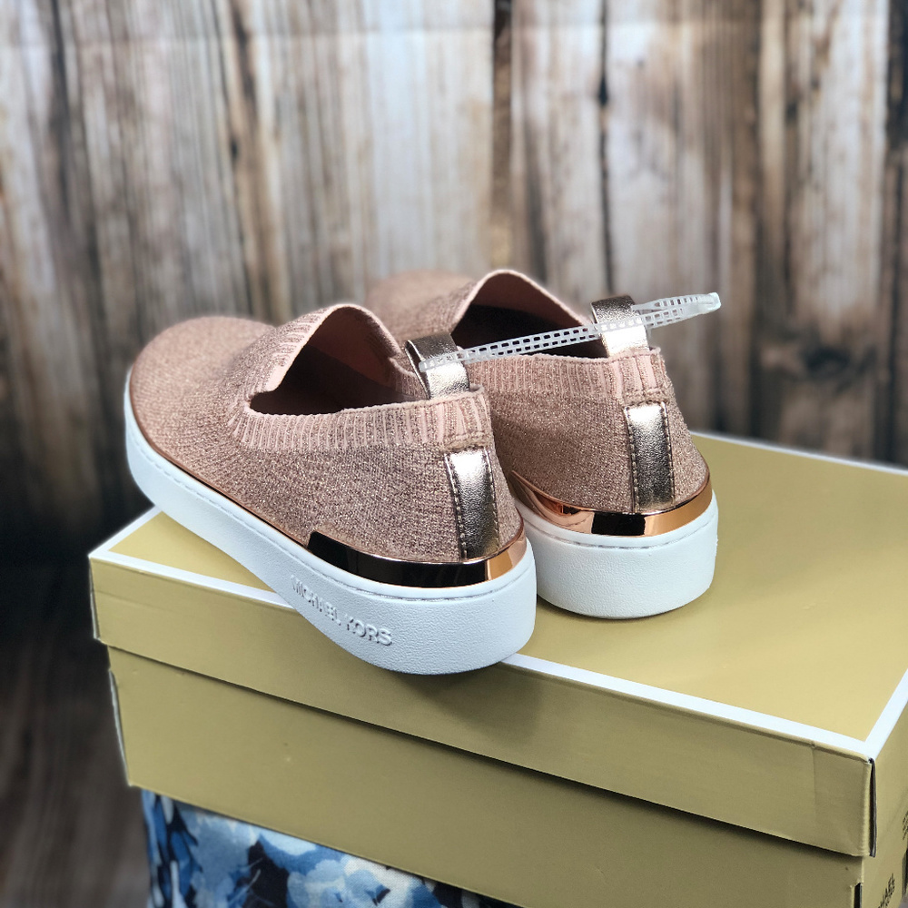 Michael Kors Skyler Slip On Sneakers Rose Gold - Picture 4 of 8